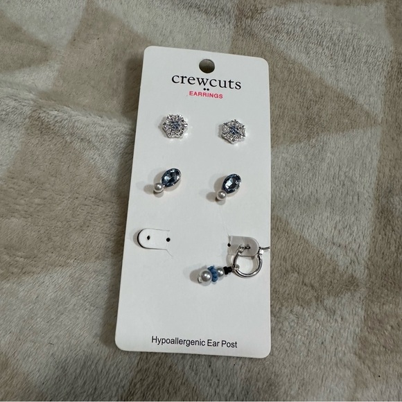 J crew Girls' snowflake earrings - Picture 2 of 3